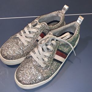 Silver Glittery Tommy Hilfiger Sneakers